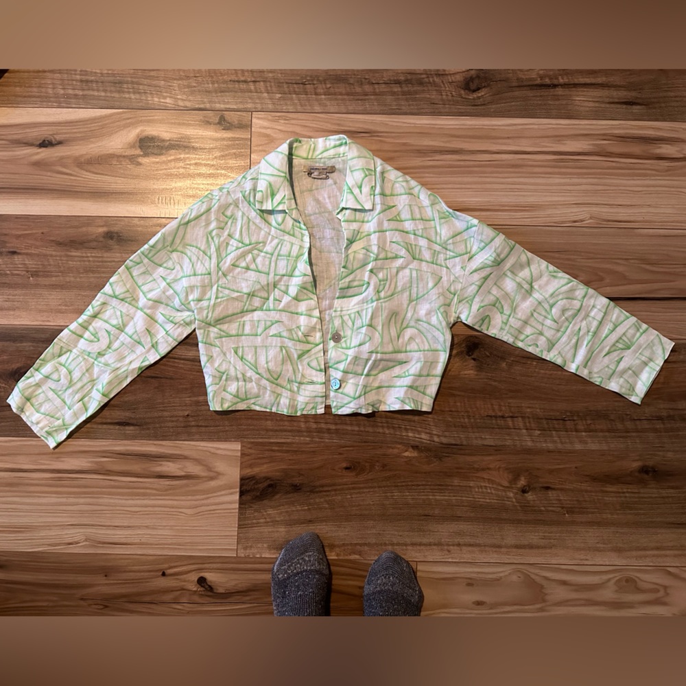 NOT CURRENTLY FOR SALE Paloma Wool Linen Crop Top Jacket - XS